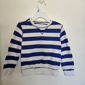 The Children's Place Blue and White Striped Crewneck